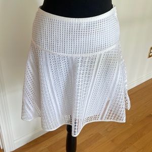 Armani Exchange white skirt